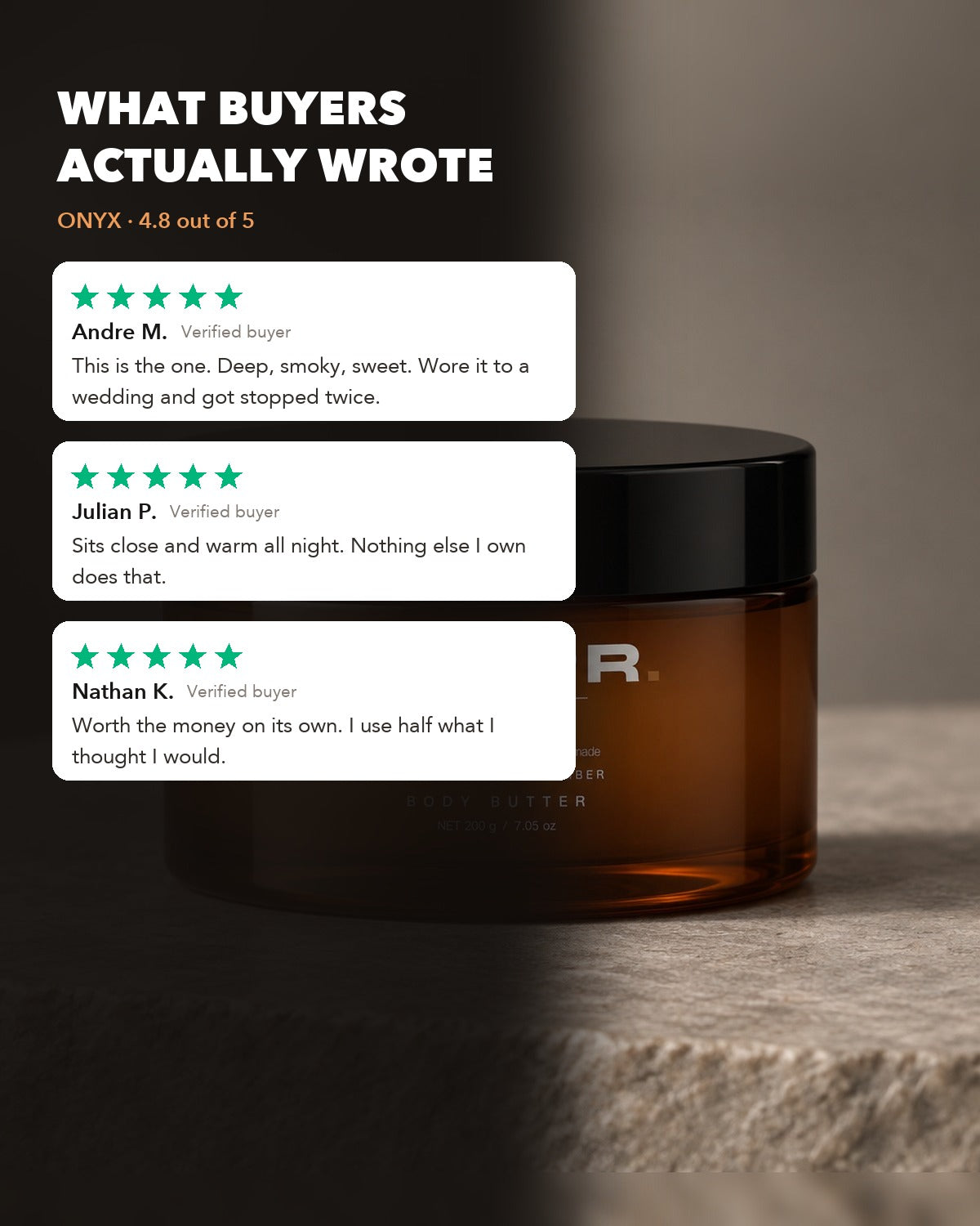 ONYX Body Butter — Inspired by Louis Vuitton Ombré Nomade, 200g