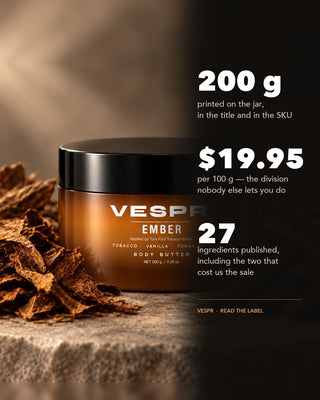 200 g, $19.95 per 100 g, 27 ingredients published
