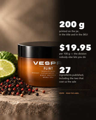 200 g, $19.95 per 100 g, 27 ingredients published